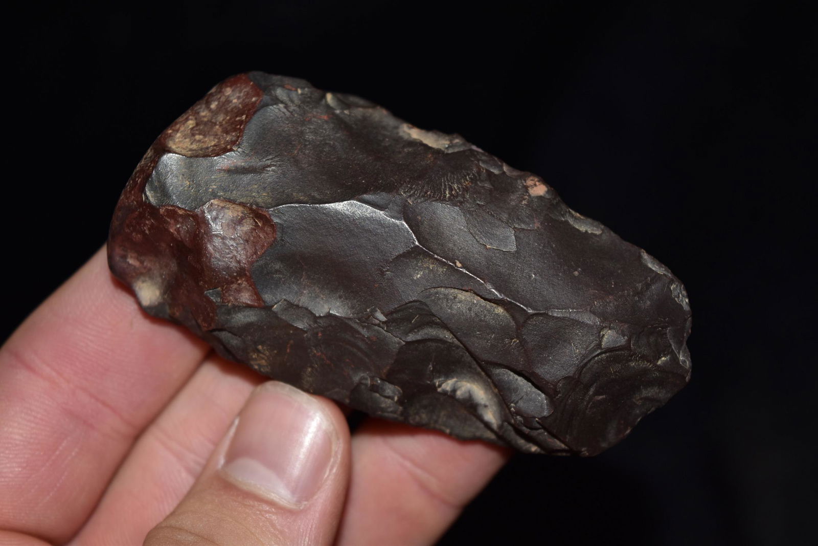 3 1/4" Chipped Hematite Celt, Found by Bill Baine, (1 of 6)