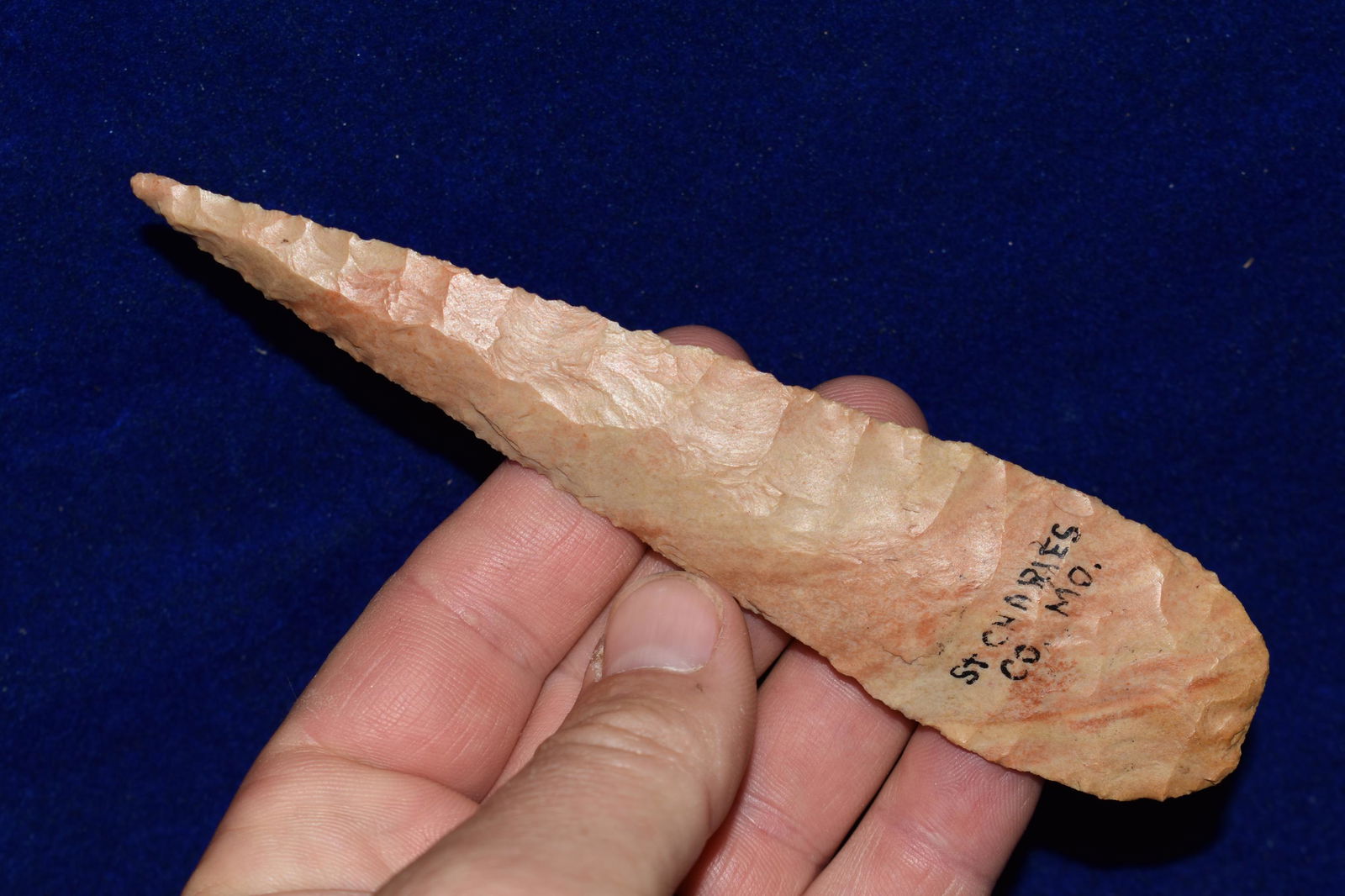 5 1/2" Exqusit Payson Chert Cobbs Knife, Beveled, Fine, (1 of 5)