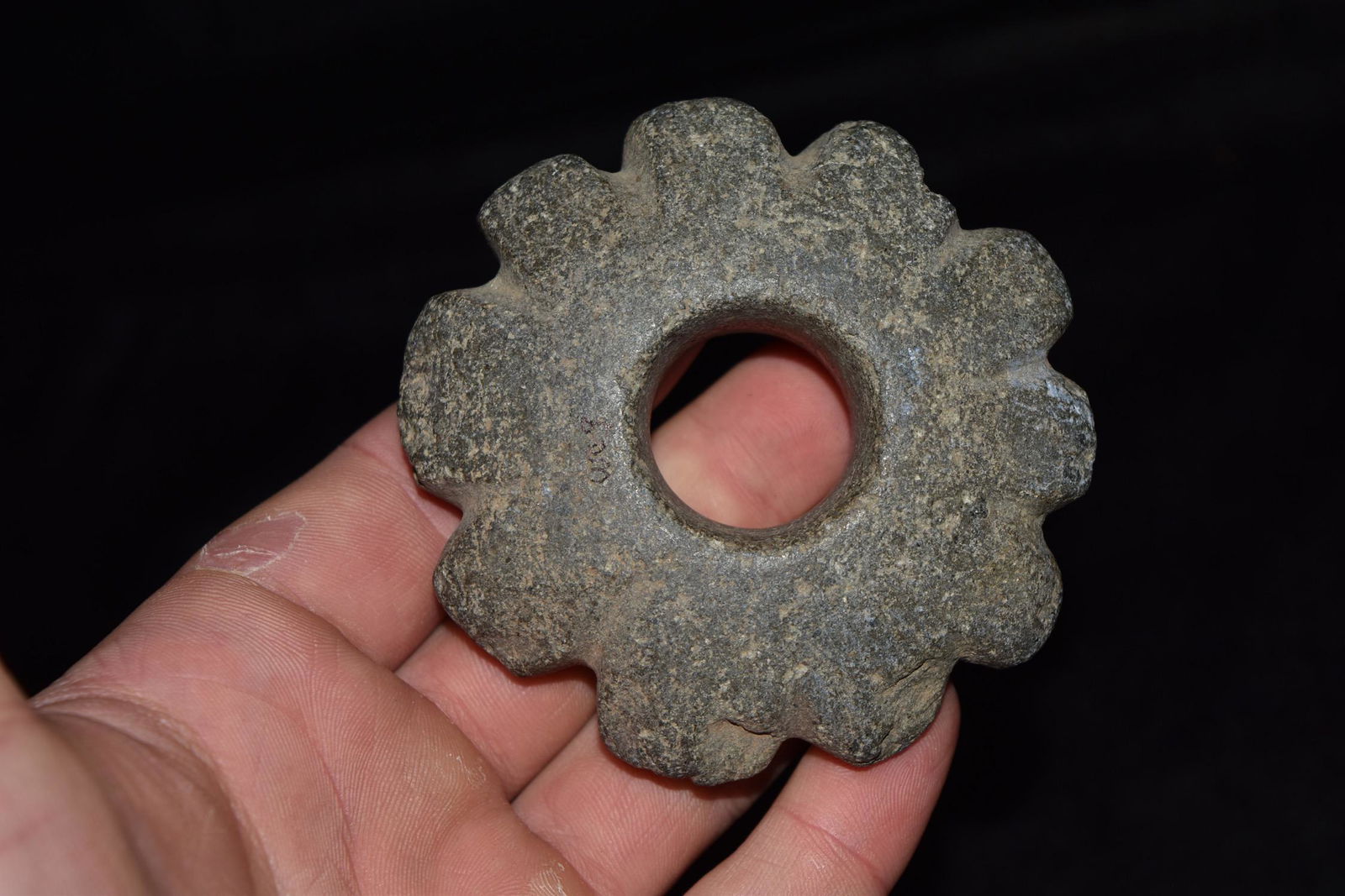 3 1/4" Pre Columbian Mace Head, Super Shape, Peru (1 of 7)