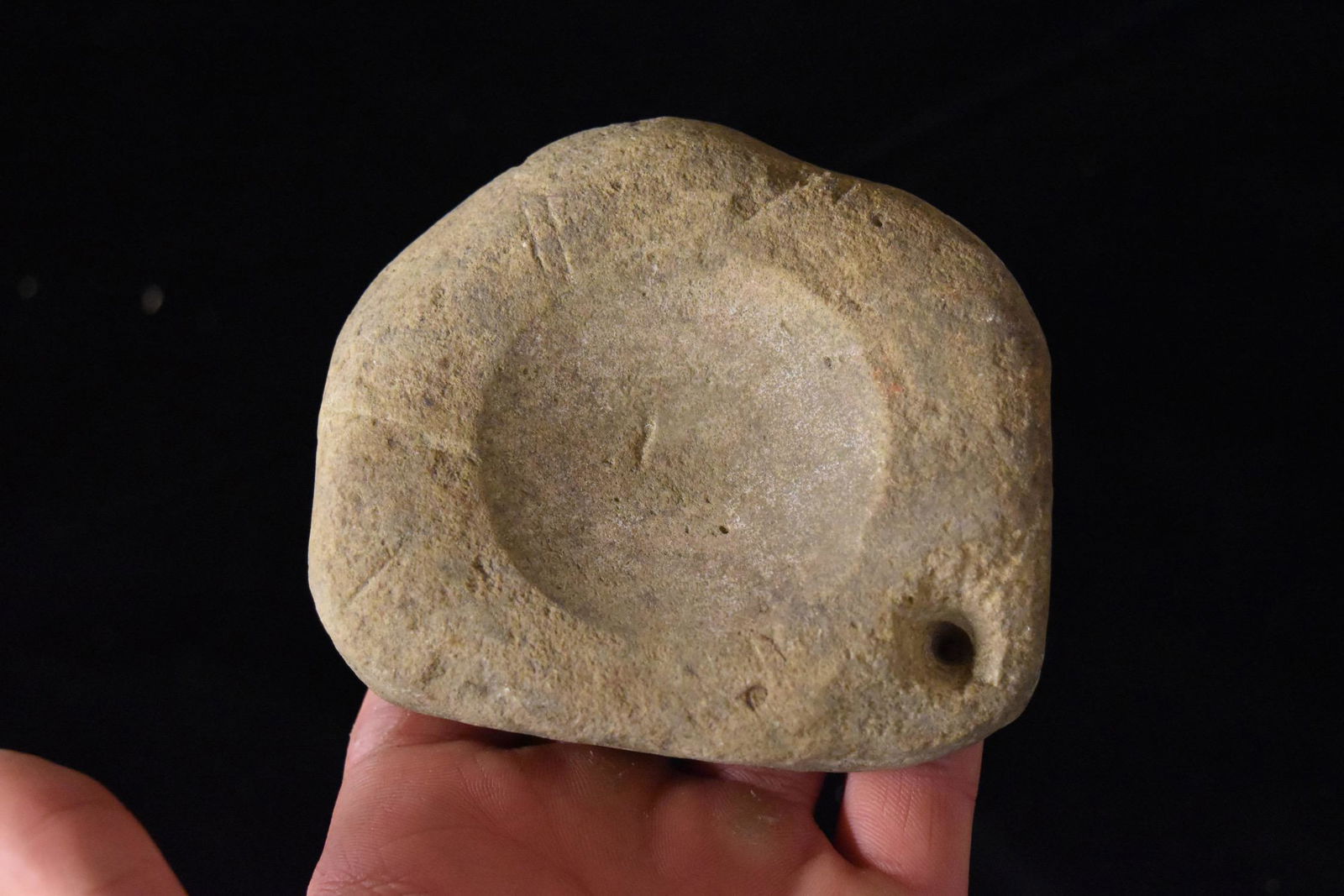 4" Paint Pallet / Pendant, Mississippi Co Missouri (1 of 6)