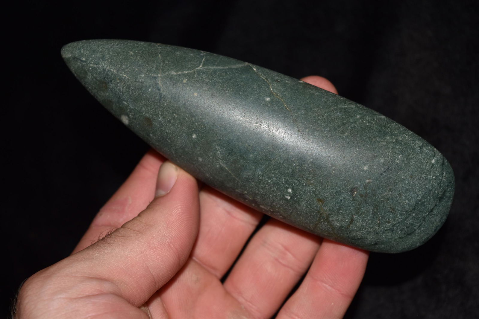 5 1/2" Pre Columbian Jade Celt, Well Made and Fine (1 of 5)