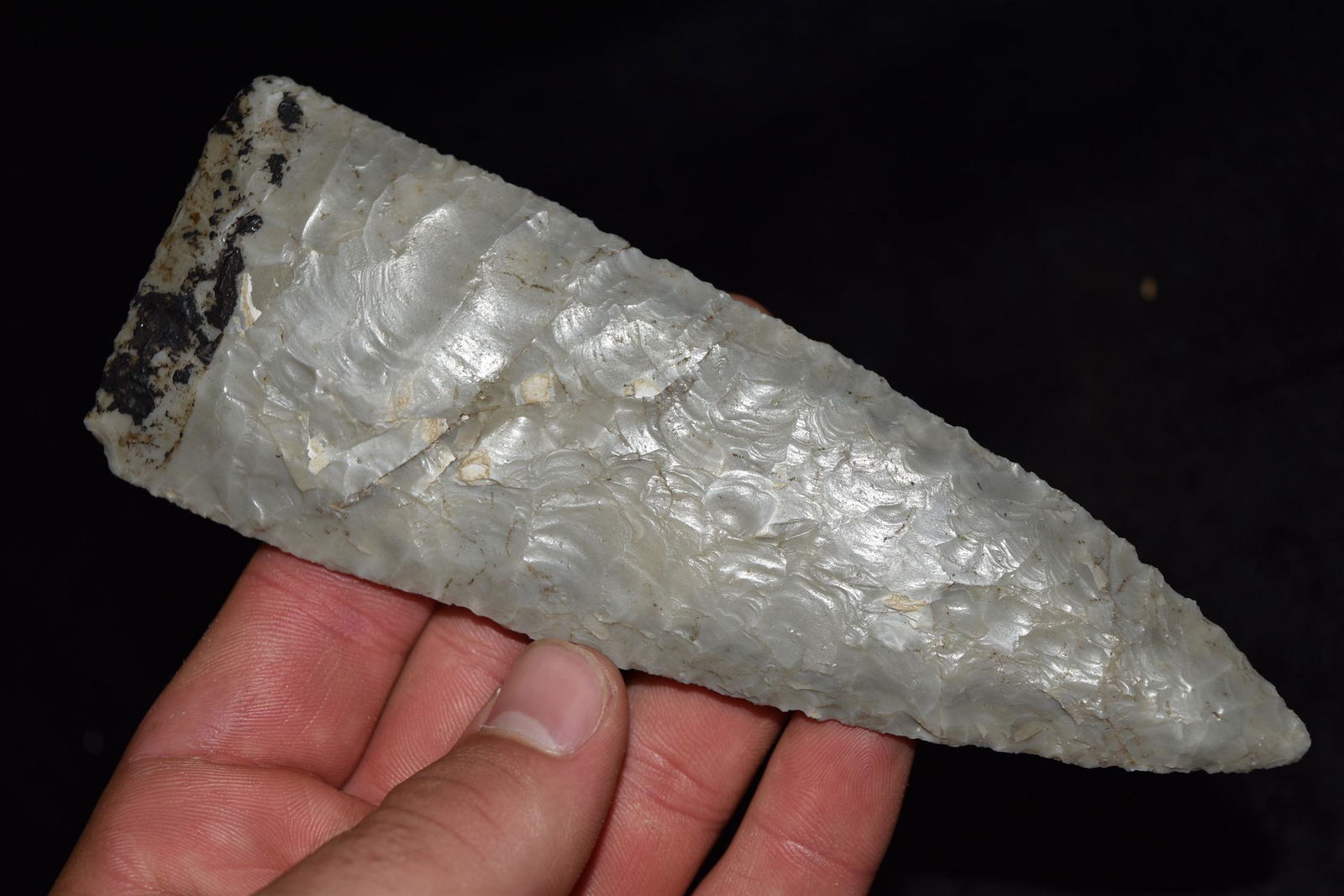 6" Blade, Nevada, Asphaltum on the Base, Ex Byron (1 of 7)