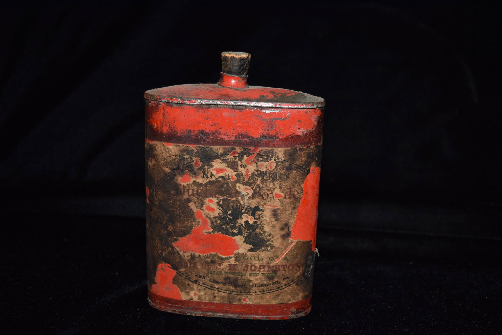 Antique Powder Canister: Antique Powder Canister