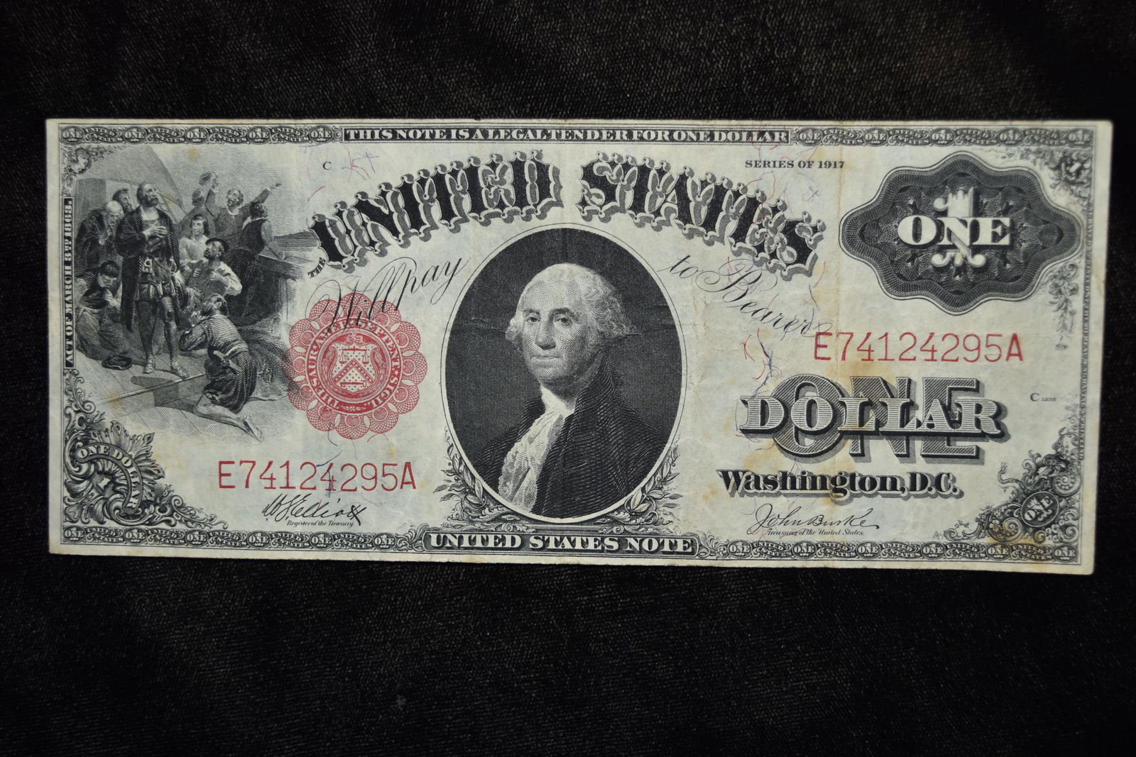 $1 Silver Certificate, 1917 Paper Money (1 of 7)