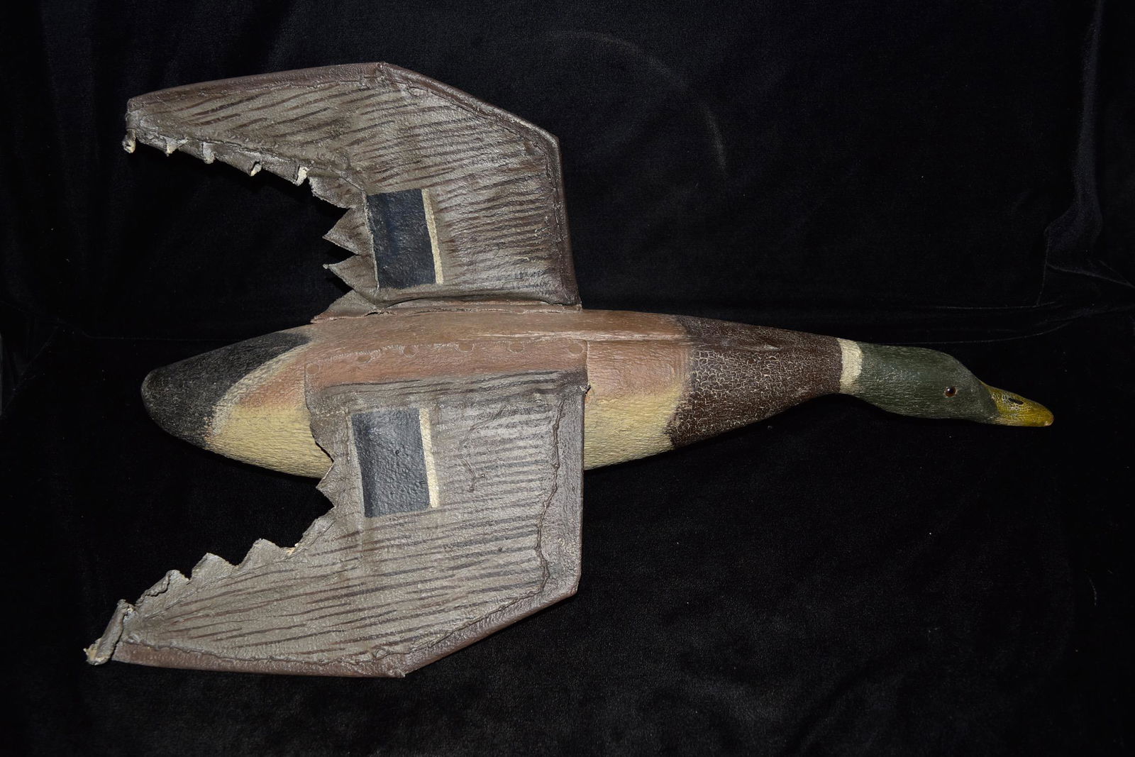 Tuveson Flying Decoy Mallard Drake, Made in St James, (1 of 7)