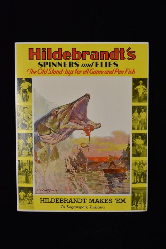 Hildebrandt Fishing Lure Die Cut, Most Likely From: Hildebrandt Fishing Lure Die Cut, Most Likely From 1950's, Has Original Die Cut Stand, Hildebrandt Made Fishing Lures From the 1890s Until it Was Sold in 2006