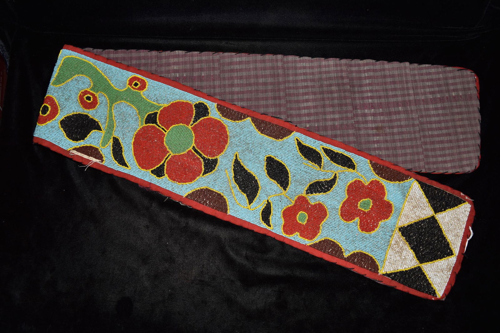 53" x 6" 1800's Beaded Sash, Highly Decorative and (1 of 7)