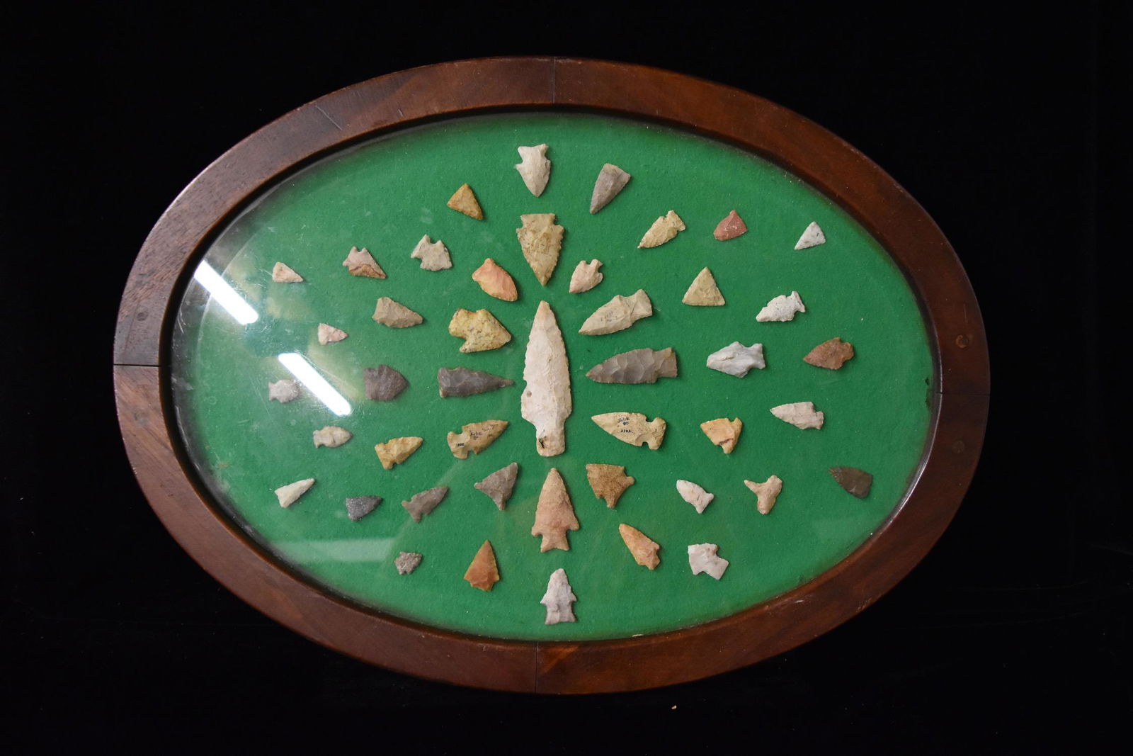 Original Collector Frame of Arrowheads, Mark Nelson (1 of 8)