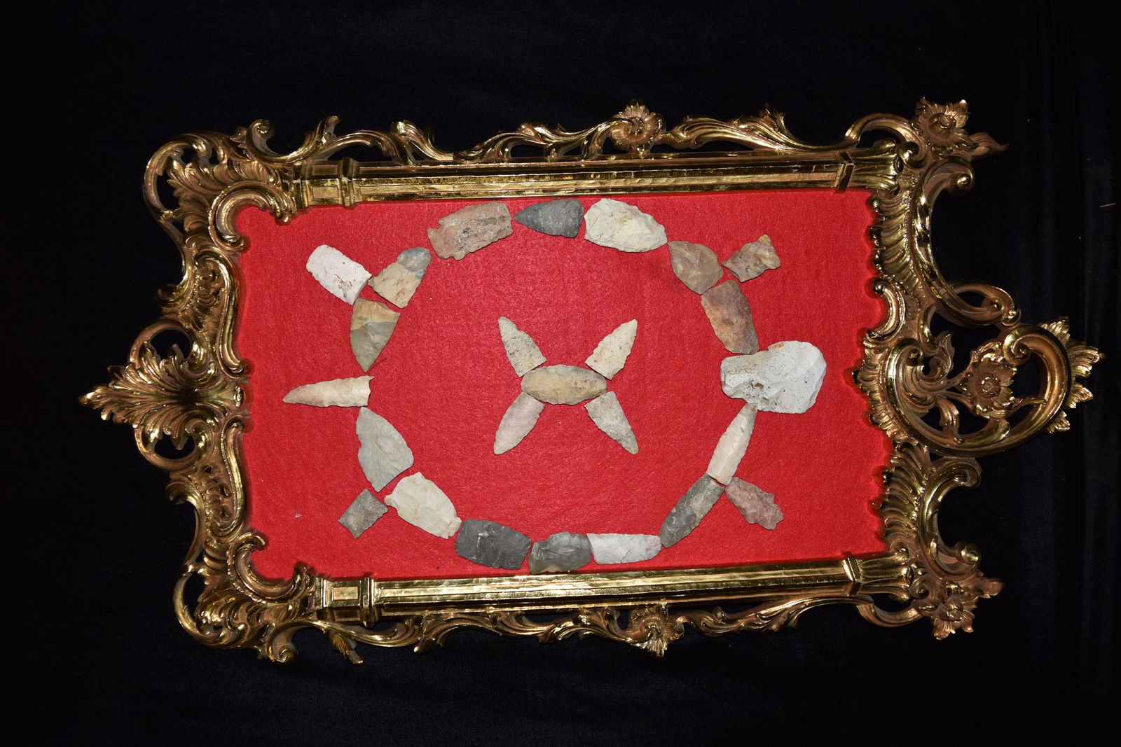 Original Collector Frame of Arrowheads, Mark Nelson (1 of 6)