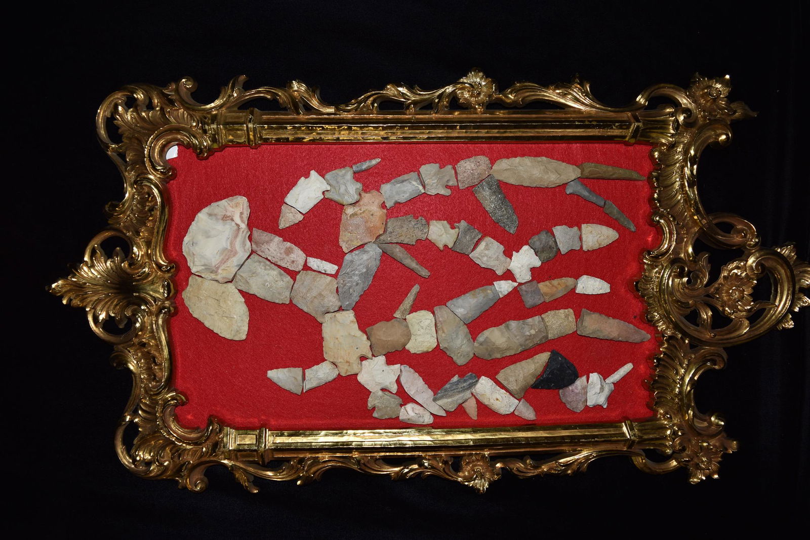 Original Collector Frame of Arrowheads, Mark Nelson (1 of 6)
