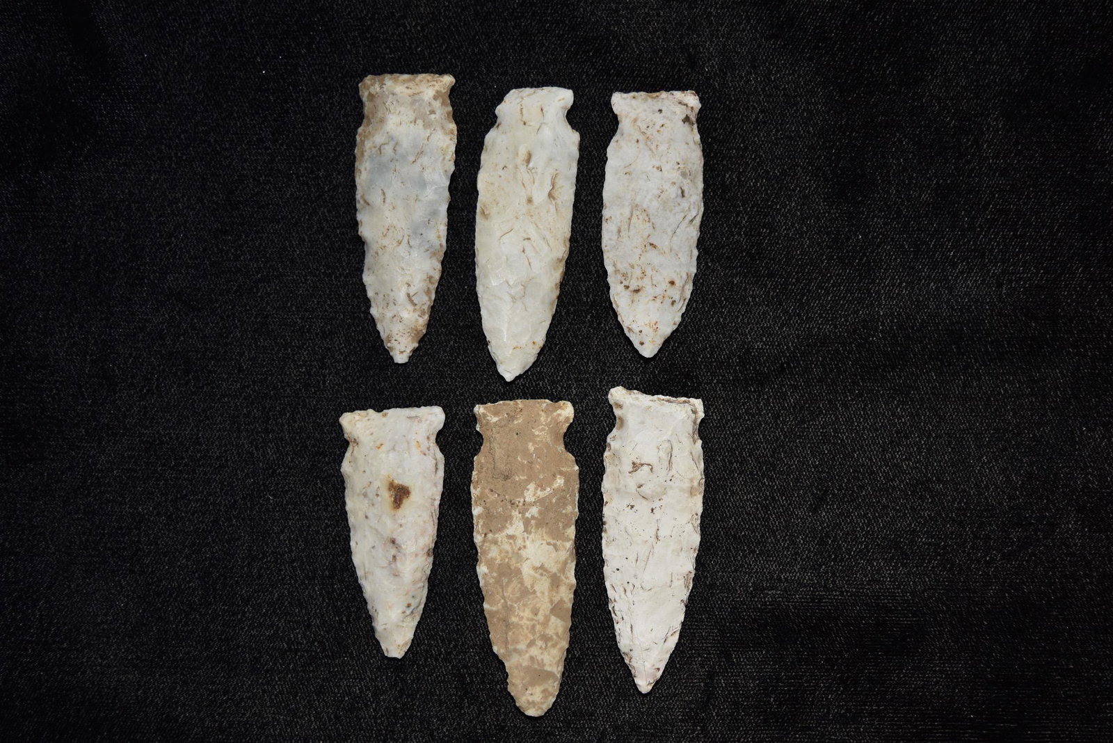 Grouping of Side Notch Points, All Found on Same Site (1 of 4)