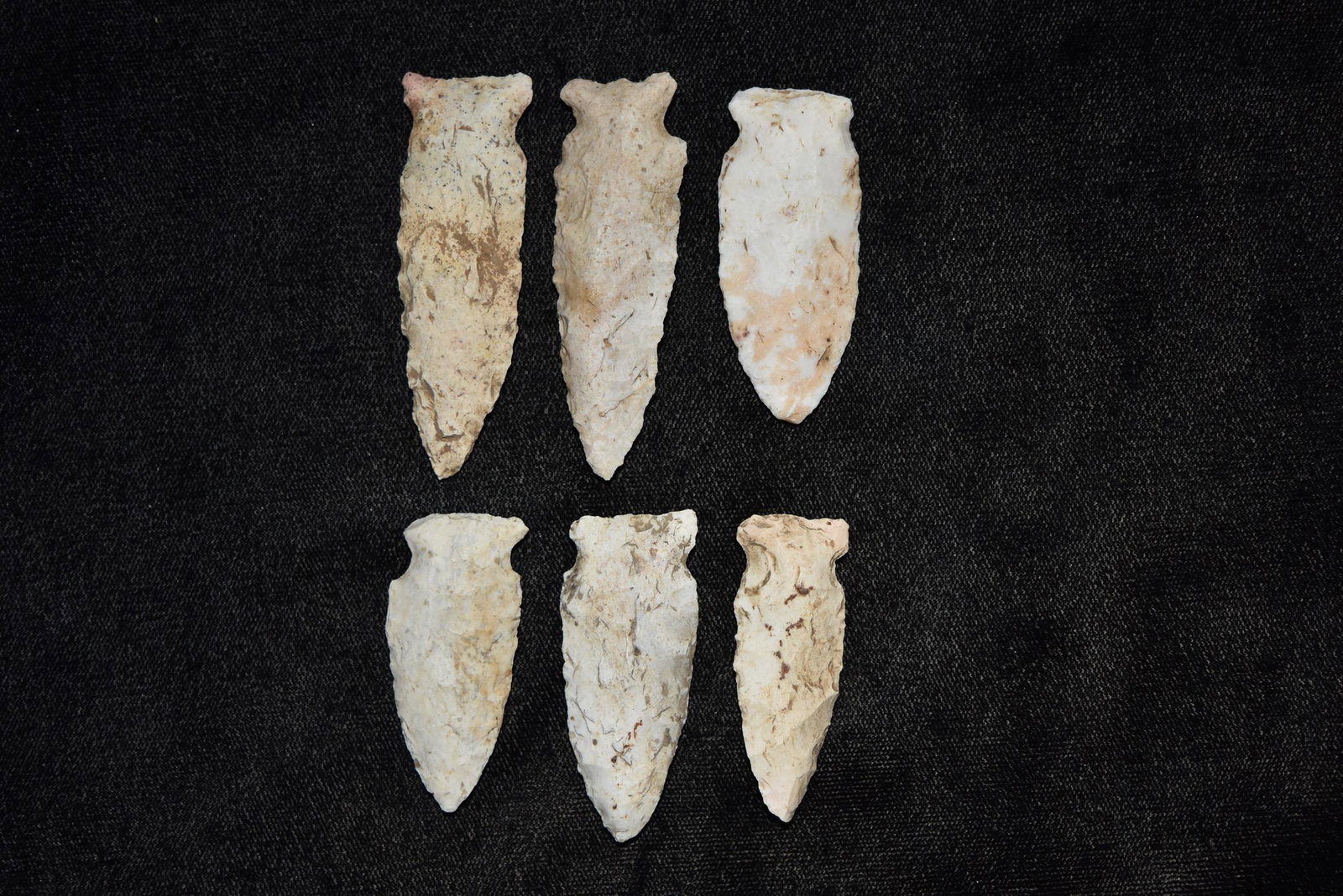 Grouping of Side Notch Points, All Found on Same Site (1 of 4)