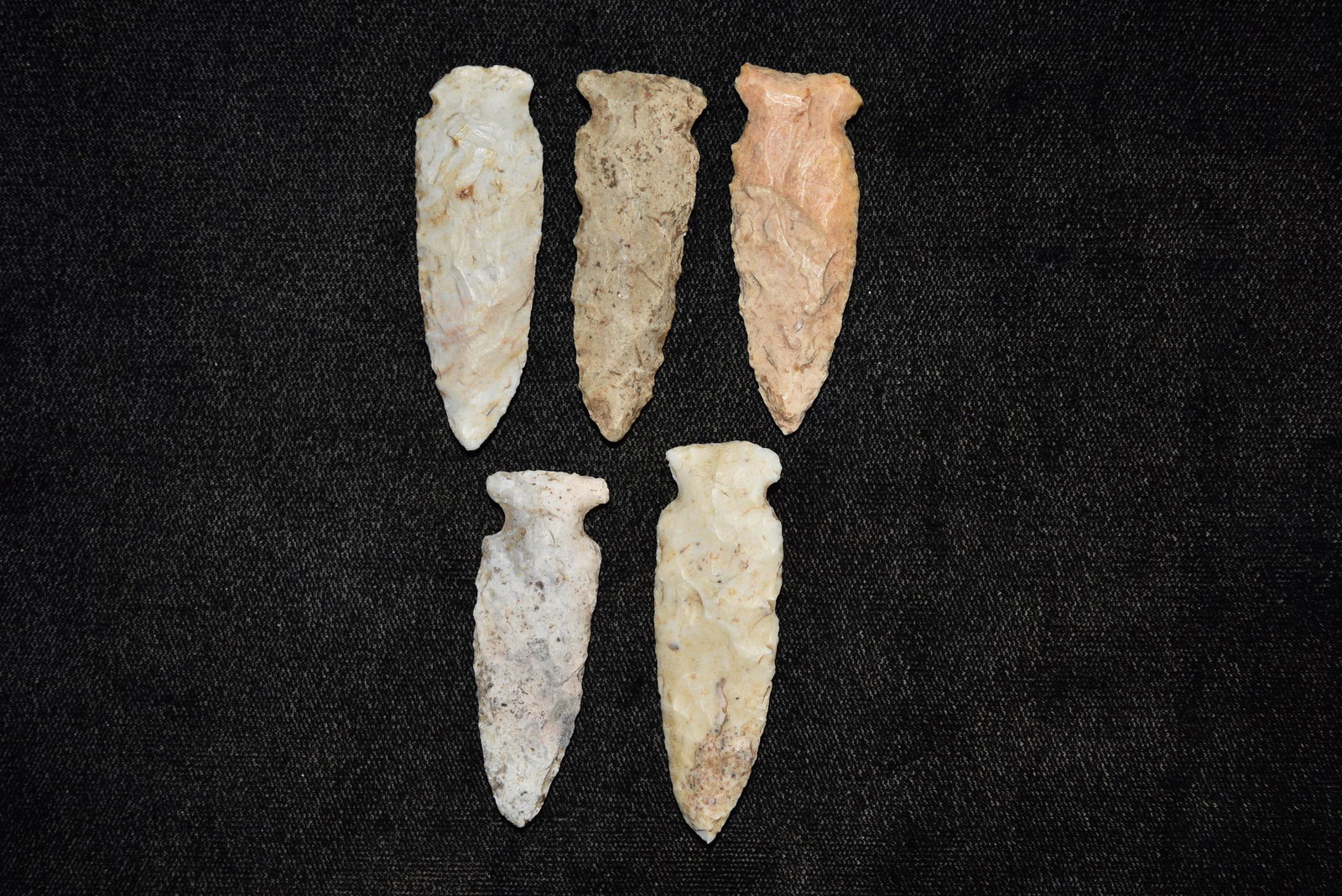 Grouping of Side Notch Points, All Found on Same Site (1 of 4)