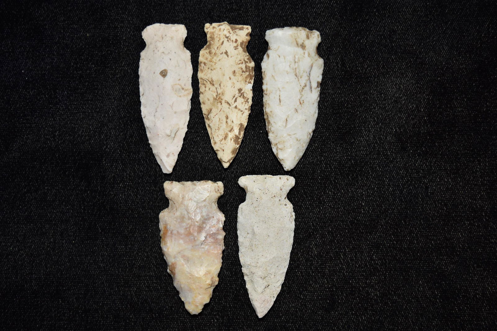 Grouping of Side Notch Points, All Found on Same Site (1 of 4)