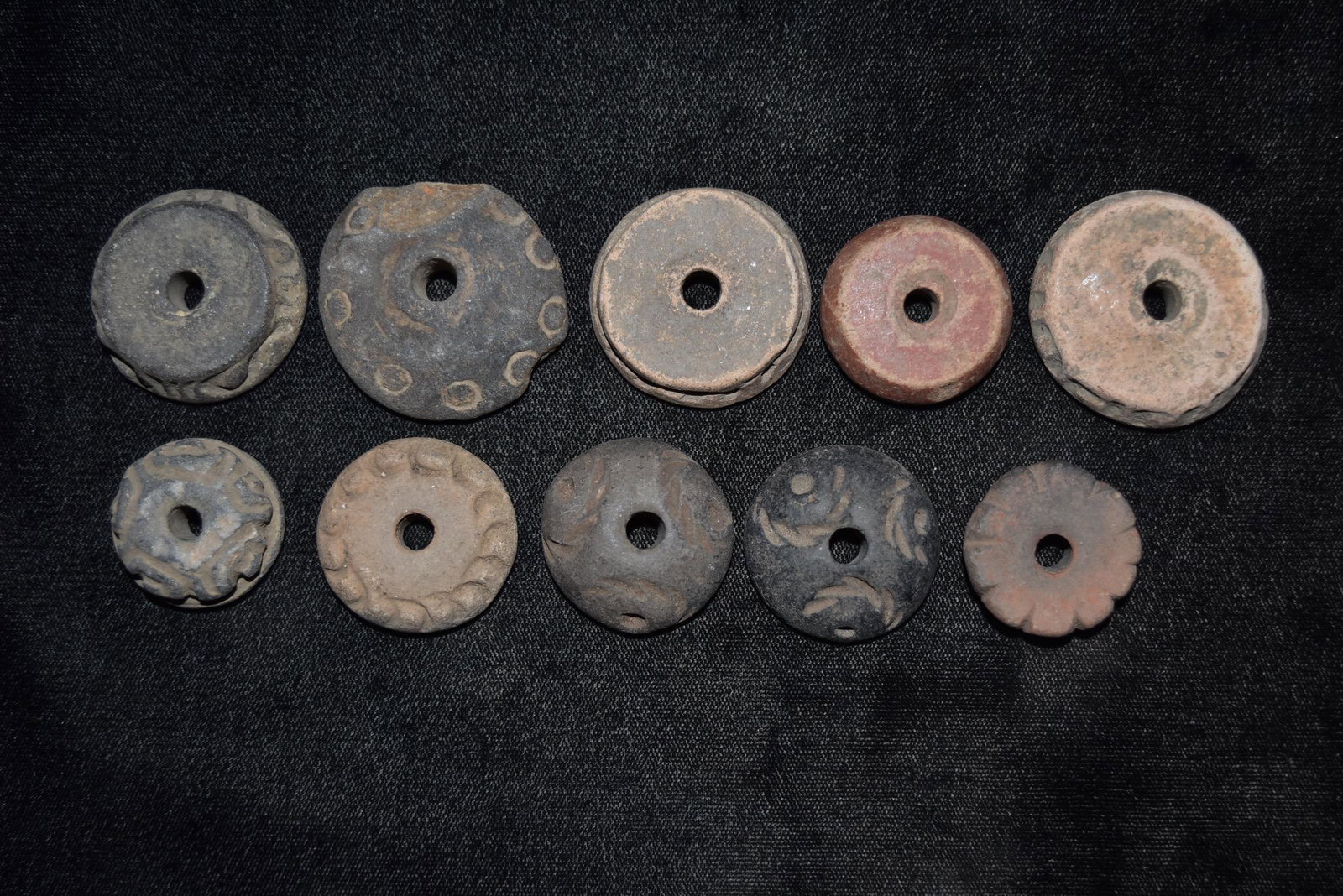 Grouping of Mayan Pottery Beads, Pre Columbian, Ex Herb (1 of 4)