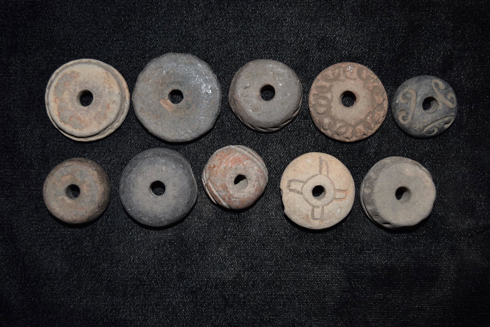 Grouping of Mayan Pottery Beads, Pre Columbian, Ex Herb (1 of 4)