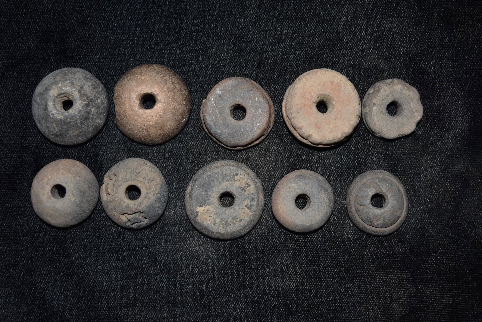 Grouping of Mayan Pottery Beads, Pre Columbian, Ex Herb (1 of 6)