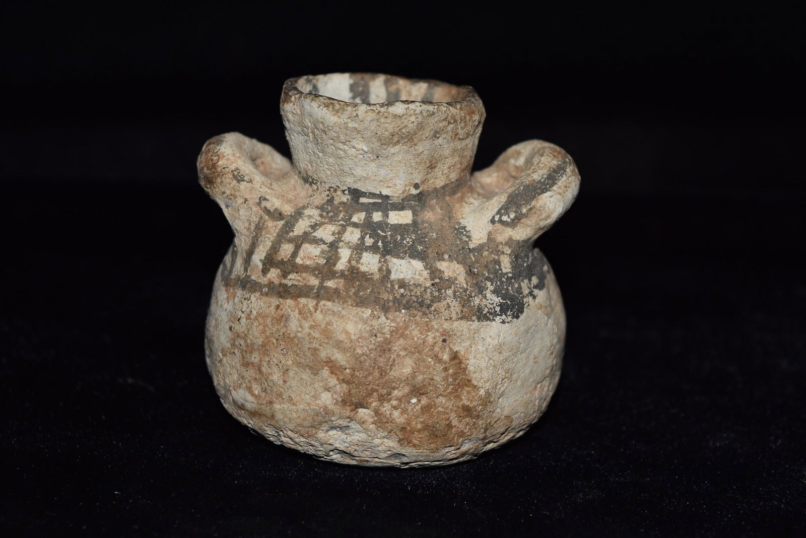 2 5/8" Tall Anasazi Painted Southwest Pottery Vessel, (1 of 7)