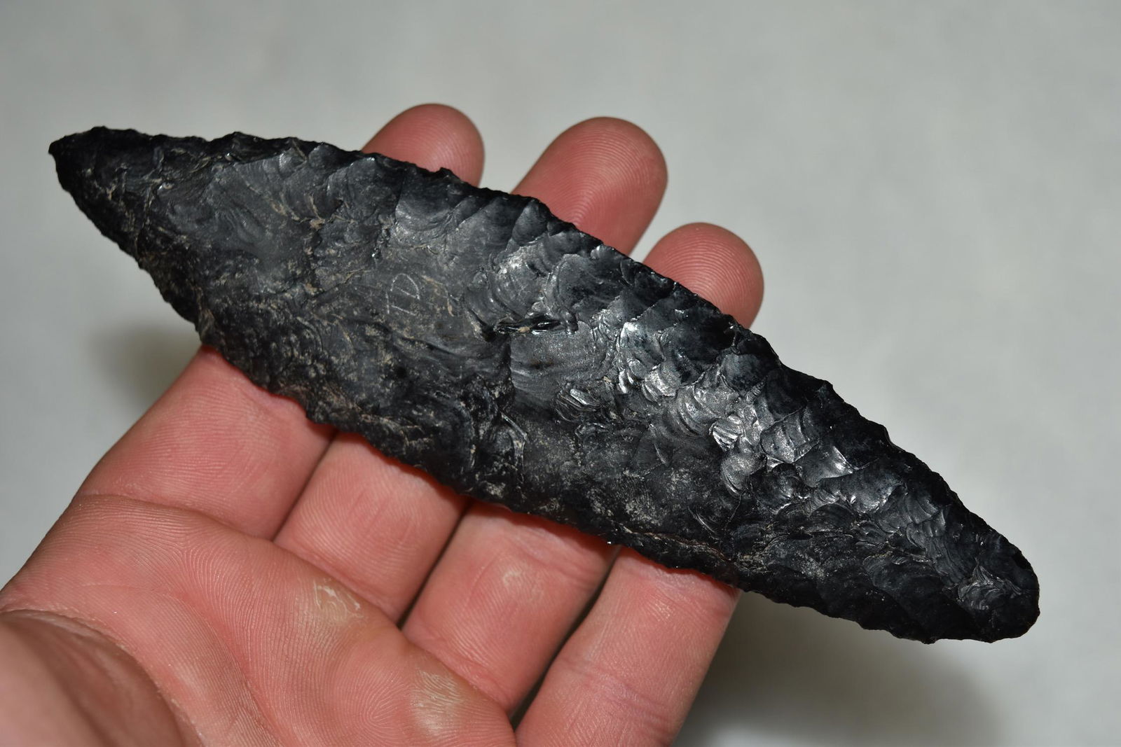 6" Obsidian Cascade Knife, Davis COA, Oregon (1 of 8)