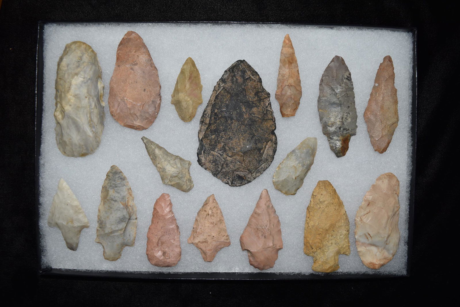 Lot of 16 Arrowheads, Central Missouri, Deconsessioned (1 of 6)