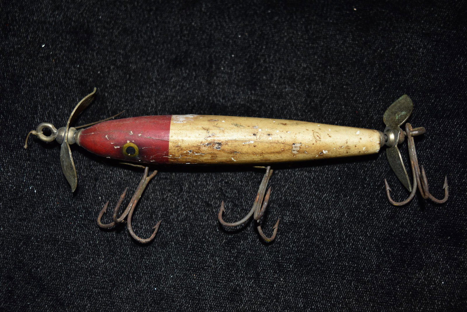 Paw Paw Wood Torpedo Vintage Fishing Lure: Paw Paw Wood Torpedo Vintage Fishing Lure