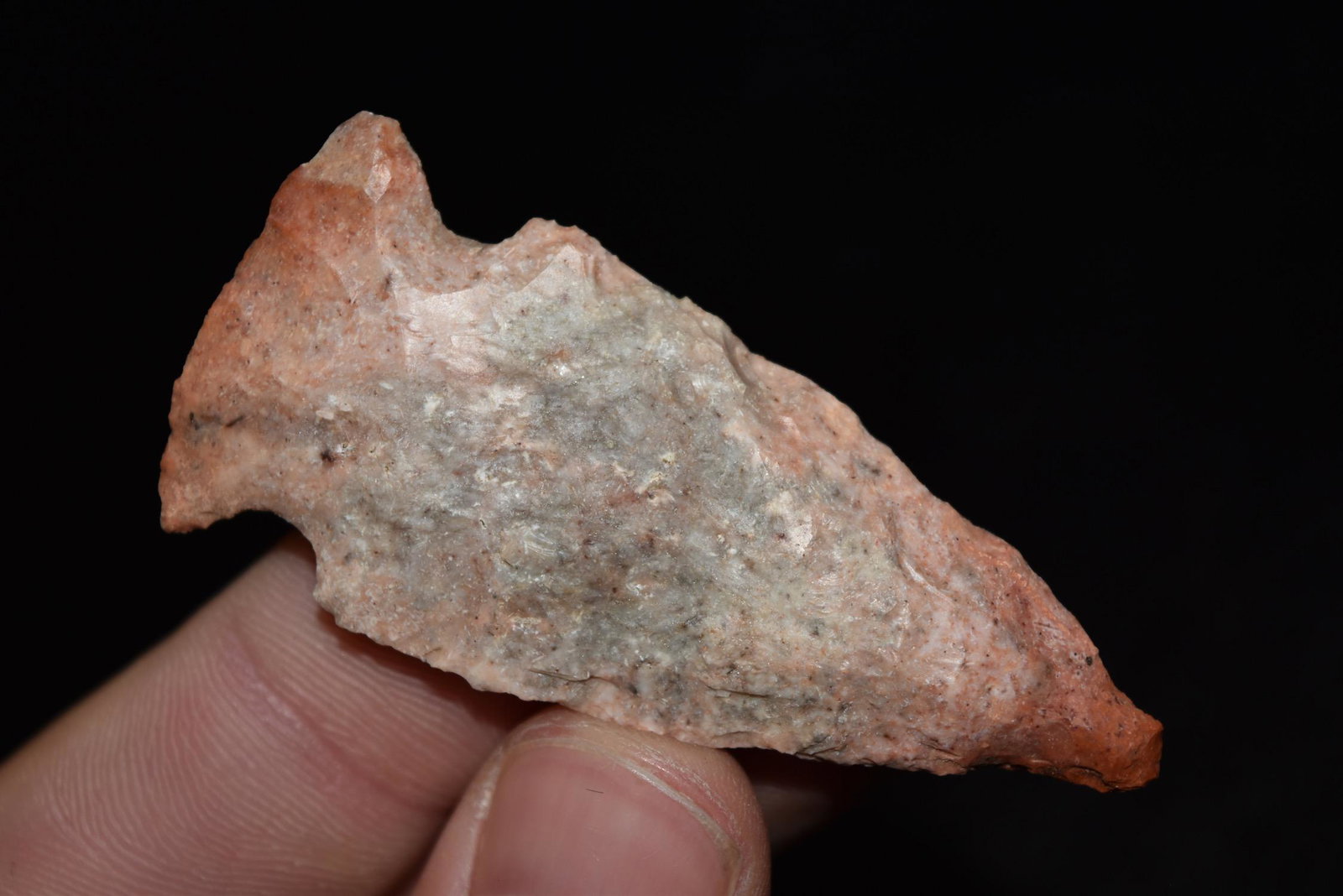 2 3/8" Hopewell Gibson, Colorful, Saline Co, Missouri,: 3 3/8" Hopewell Gibson, Colorful, Saline Co, Missouri, Ex Dr. Nuckles Collection, Dr Nuckles Collected in late 1800s to early 1900s, Near Kansas City, Missouri