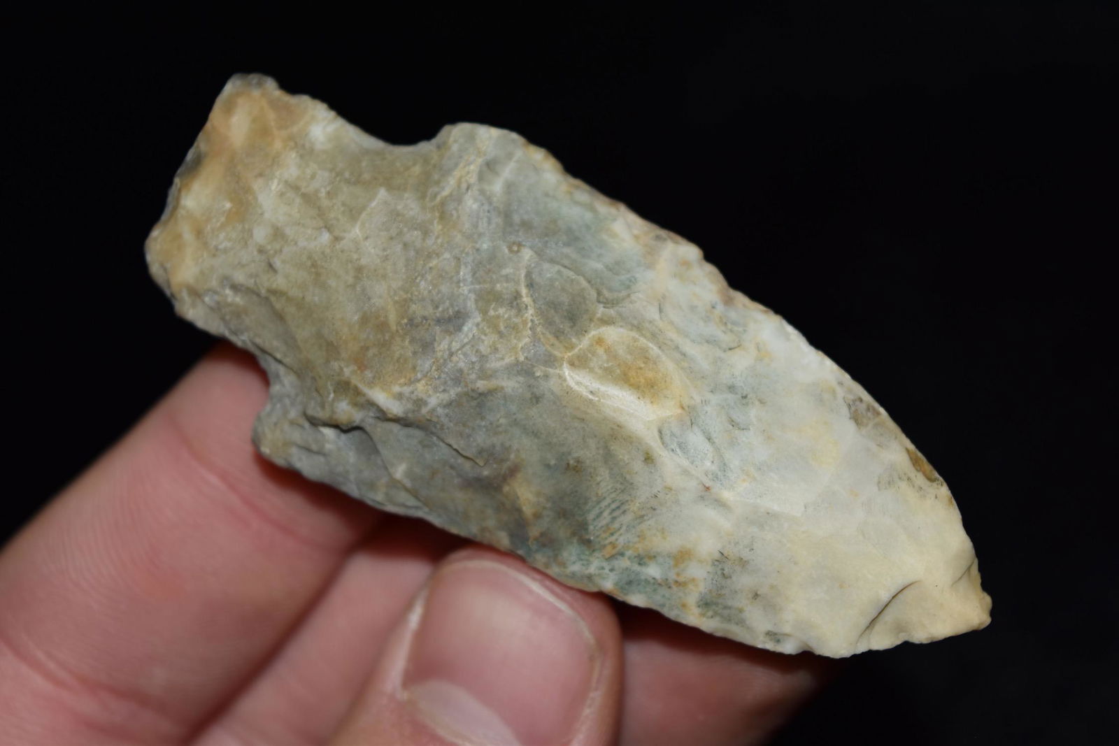 2 7/8" Kramer, Saline Co, Missouri, Ex Dr. Nuckles: 3 7/8" Kramer, Saline Co, Missouri, Ex Dr. Nuckles Collection, Dr Nuckles Collected in late 1800s to early 1900s, Near Kansas City, Missouri