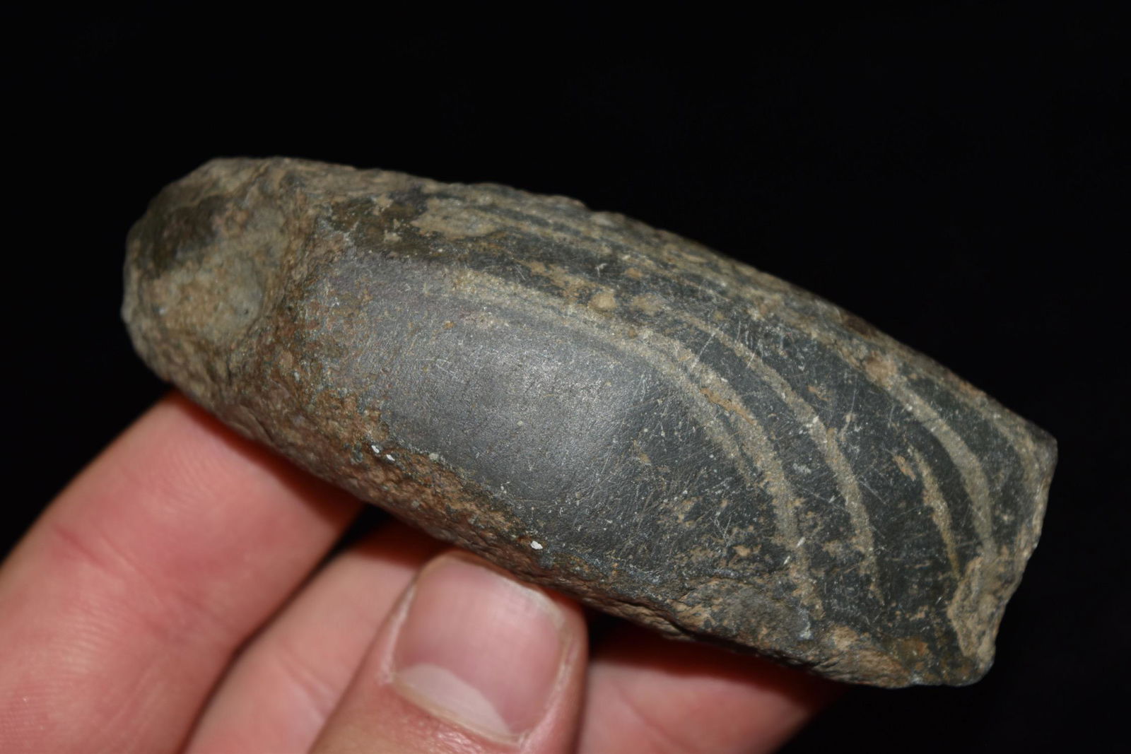 3 1/2" Celt, Made of Slate, Calhoun Co, Illinois (1 of 6)