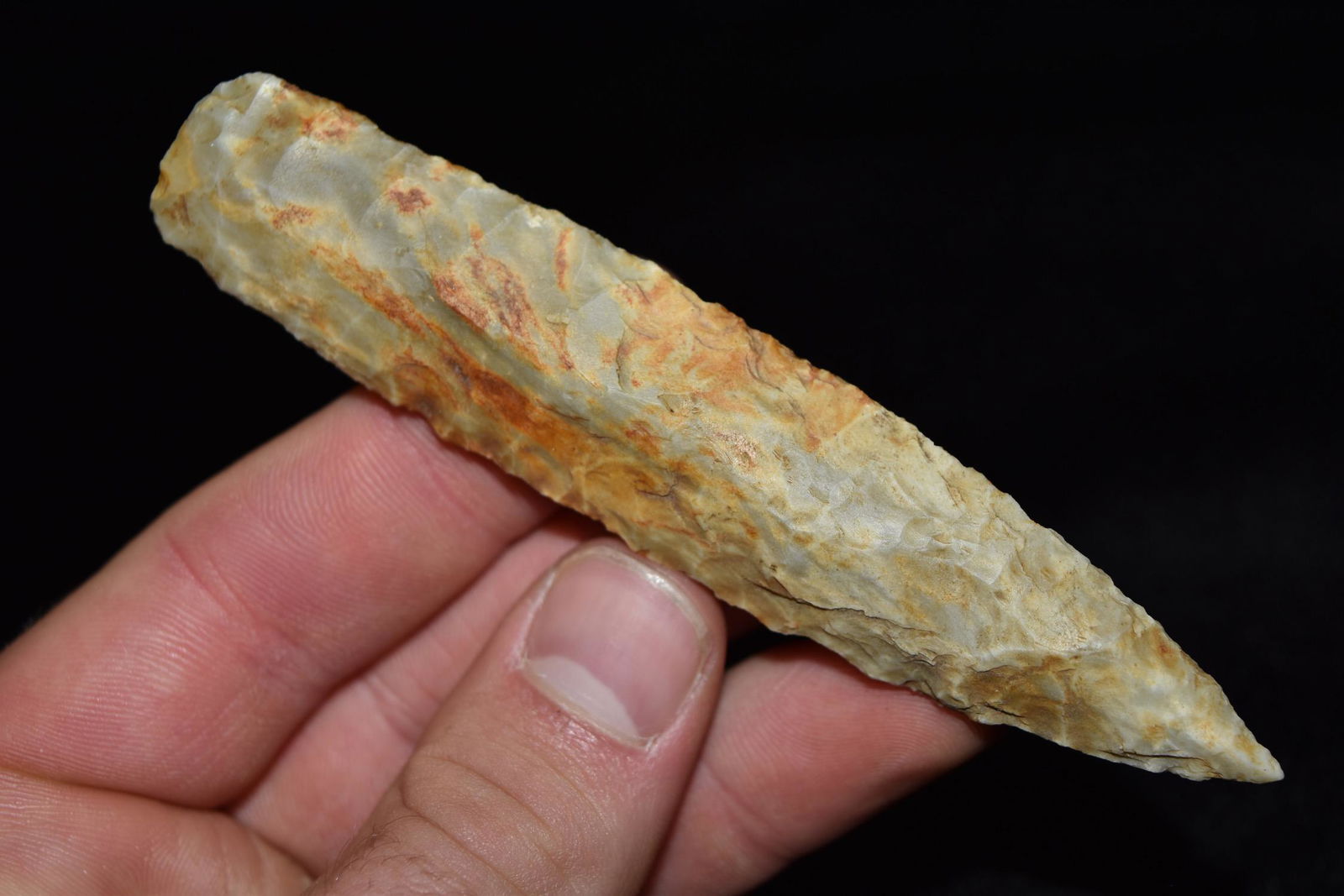 4 1/2" Creek Stained Nebo Hill Point, Missouri (1 of 5)