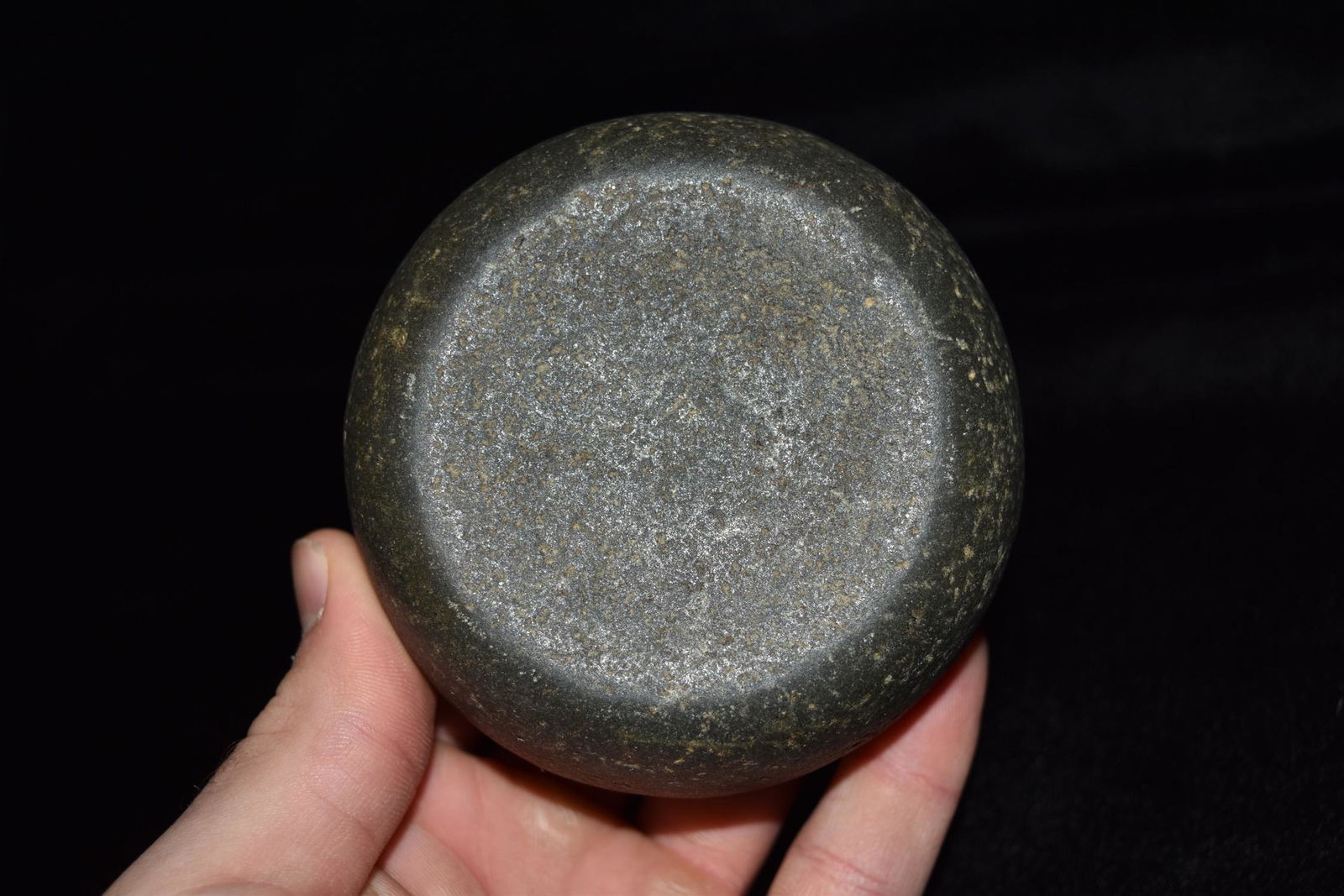 3 1/2" Greenish Color Jersey Bluff Discoidal, Jersey (1 of 5)