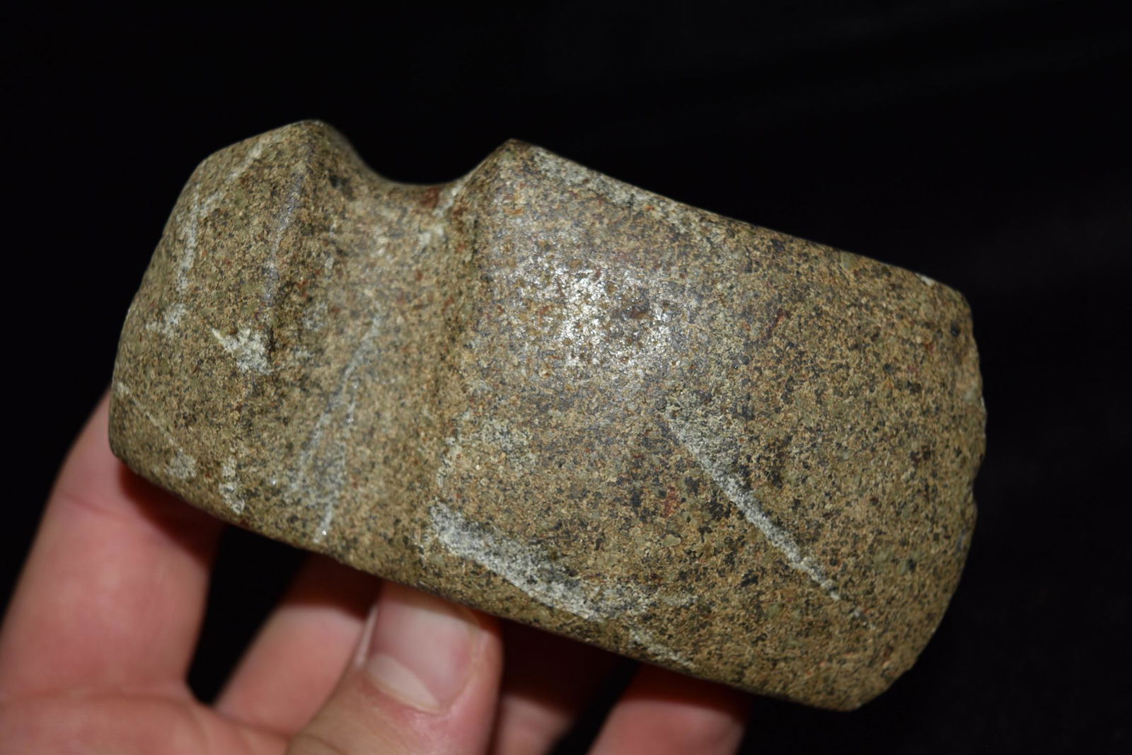 4 1/4" 3/4 Slant Groove Axe, Lee Co, Iowa (1 of 8)