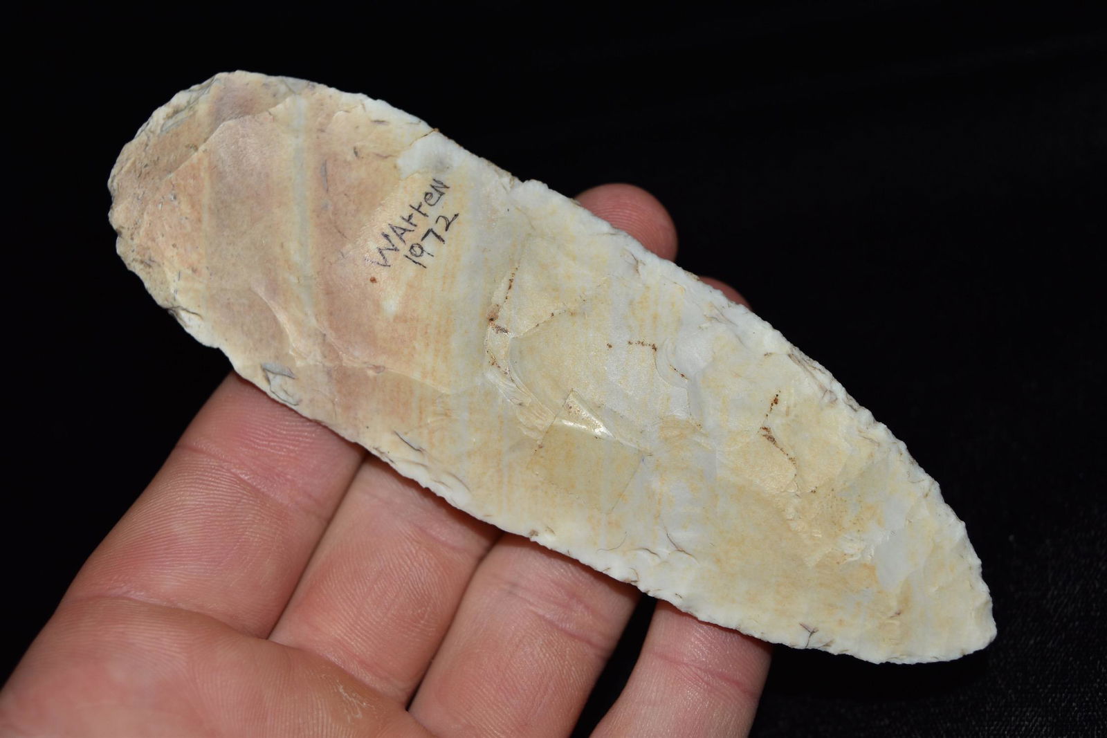 5 1/4" Cobbs Blade, Nice Color, Marked Warren 1972, (1 of 5)