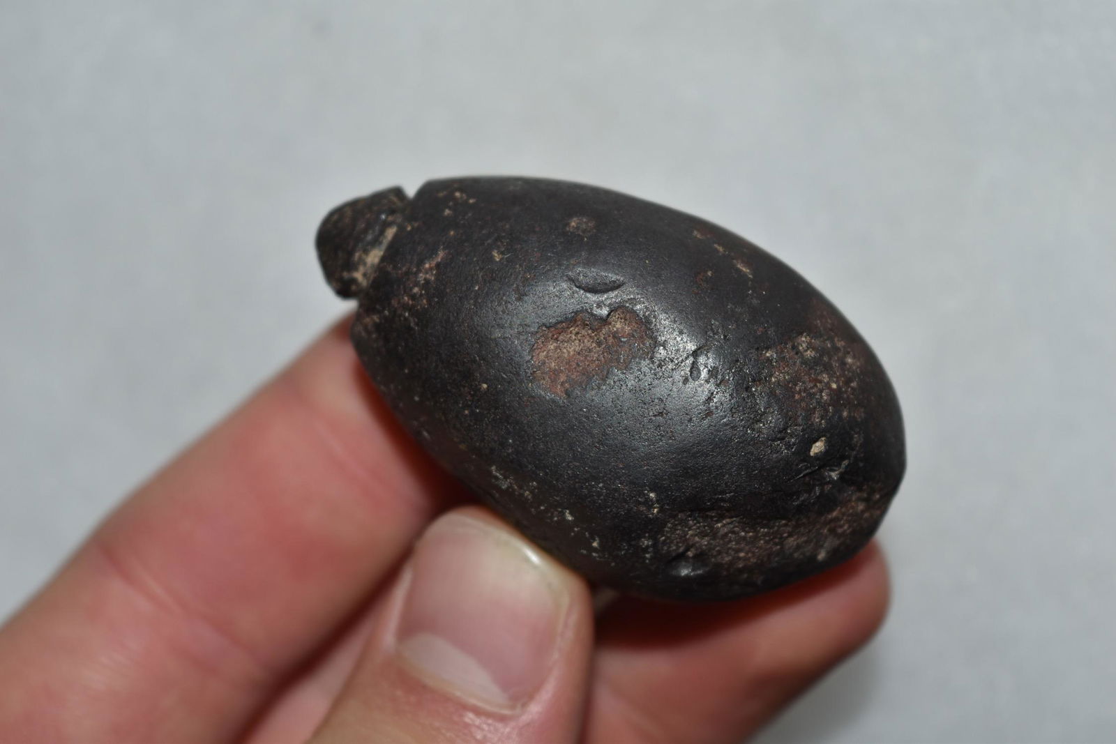 2 1/2" Hematite Plummet, Calhoun Co, Illinois (1 of 6)