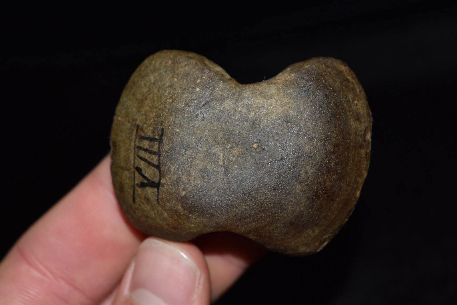 2 3/8" Hardstone Bannerstone, Good Bullseye, Pike Co, (1 of 5)