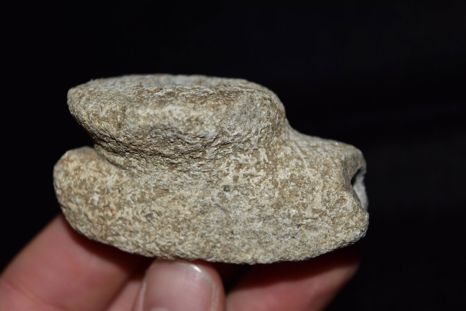 2 7/8" Limestone Disc Pipe, Found near Evansville, (1 of 7)