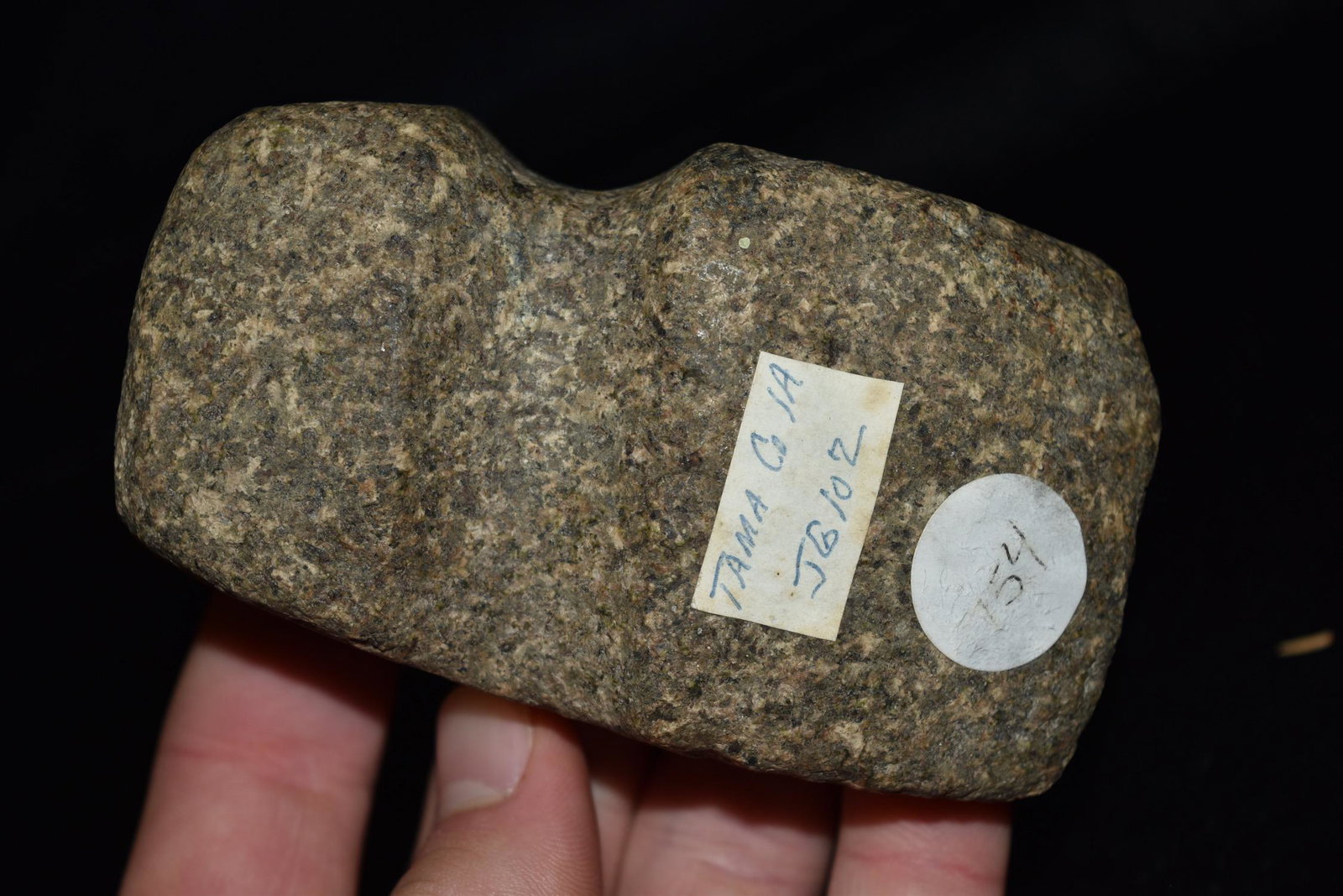 3 7/8" 3/4 Groove Axe, Tama Co, Iowa, Ex Pat Humphreys (1 of 7)