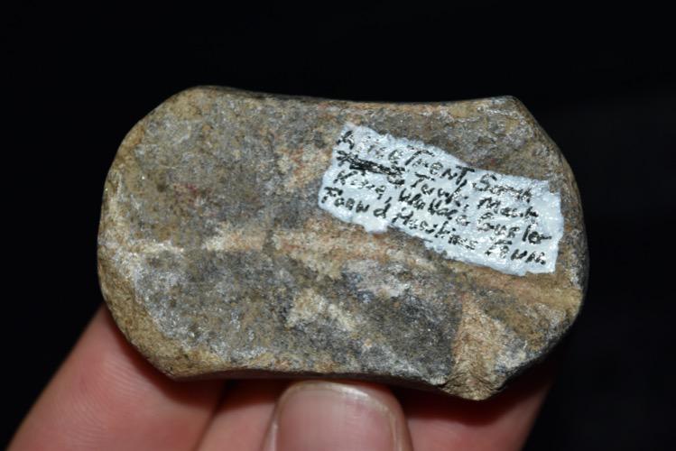 2 1/2" Undrilled Gorget, Appalachian steatite, Hawkins (1 of 4)