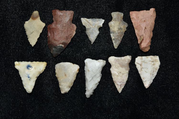 Lot of 10 Bird Points, Madison Co, Illinois (1 of 4)