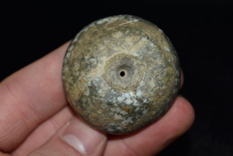 Large Pre Columbian Drilled Bead, Mexico: Large Pre Columbian Drilled Bead, Mexico