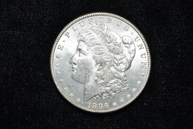 High Grade 1896 Morgan Silver Dollar, Grade from Photos (1 of 3)