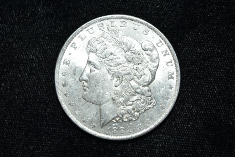 High Grade 1884 Morgan Silver Dollar, Grade from Photos (1 of 3)