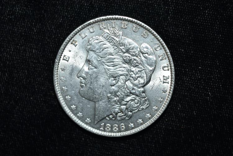 High Grade 1886 Morgan Silver Dollar, Grade from Photos (1 of 3)