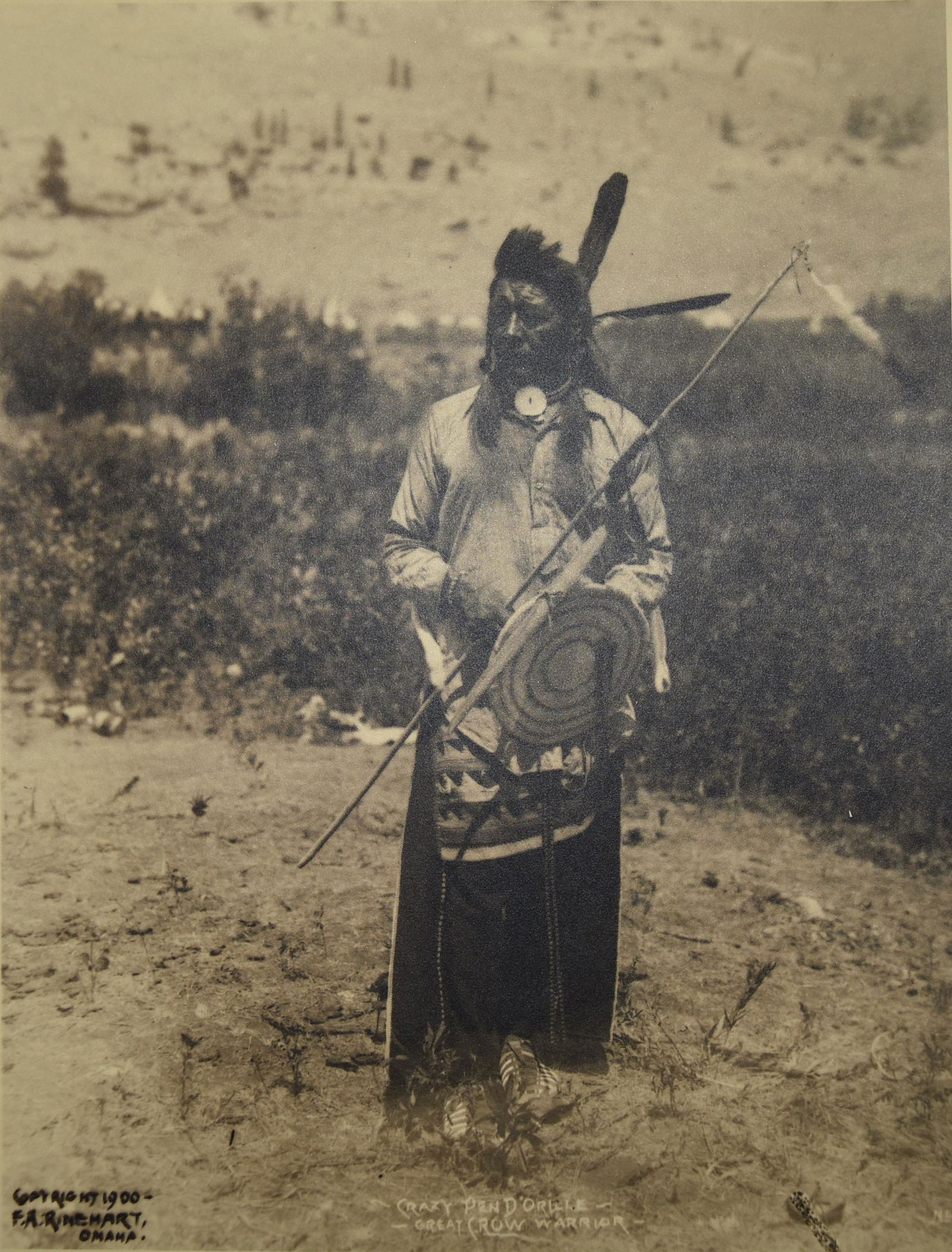 Crazy Pen D'orille, A Great Crow Warrior Photo Print, (1 of 2)