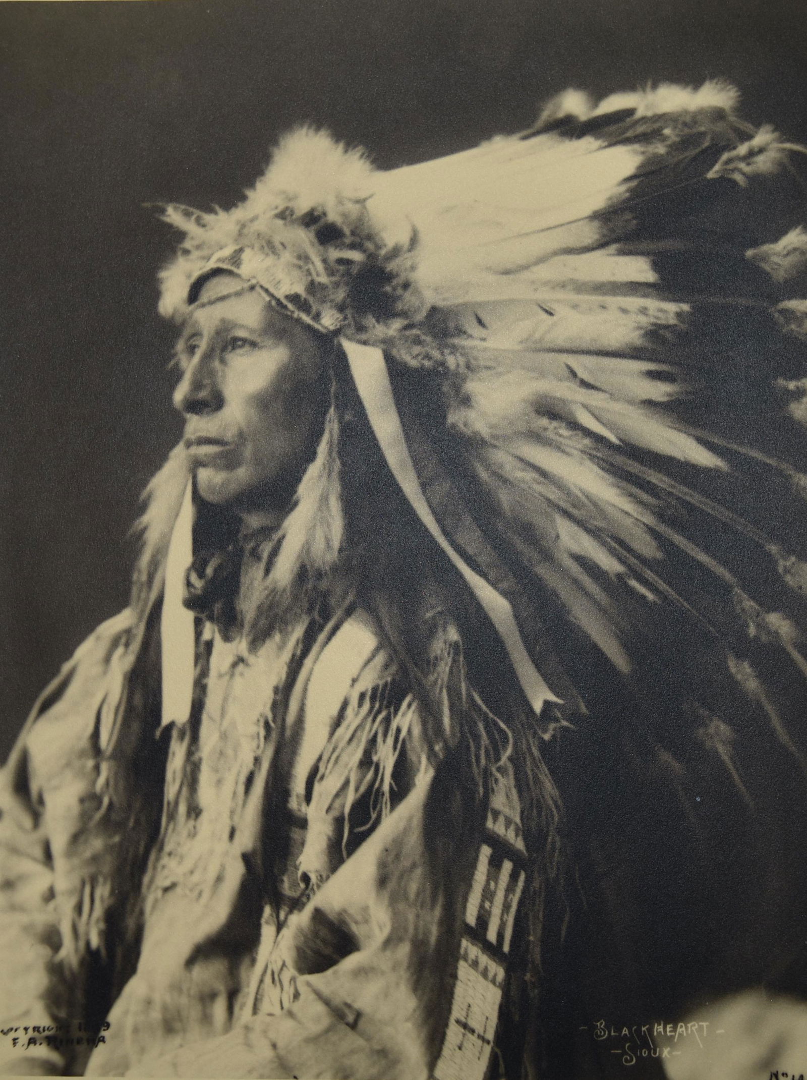 Black Heart, Sioux Photo Print, Late 1800s-Early 1900s (1 of 2)