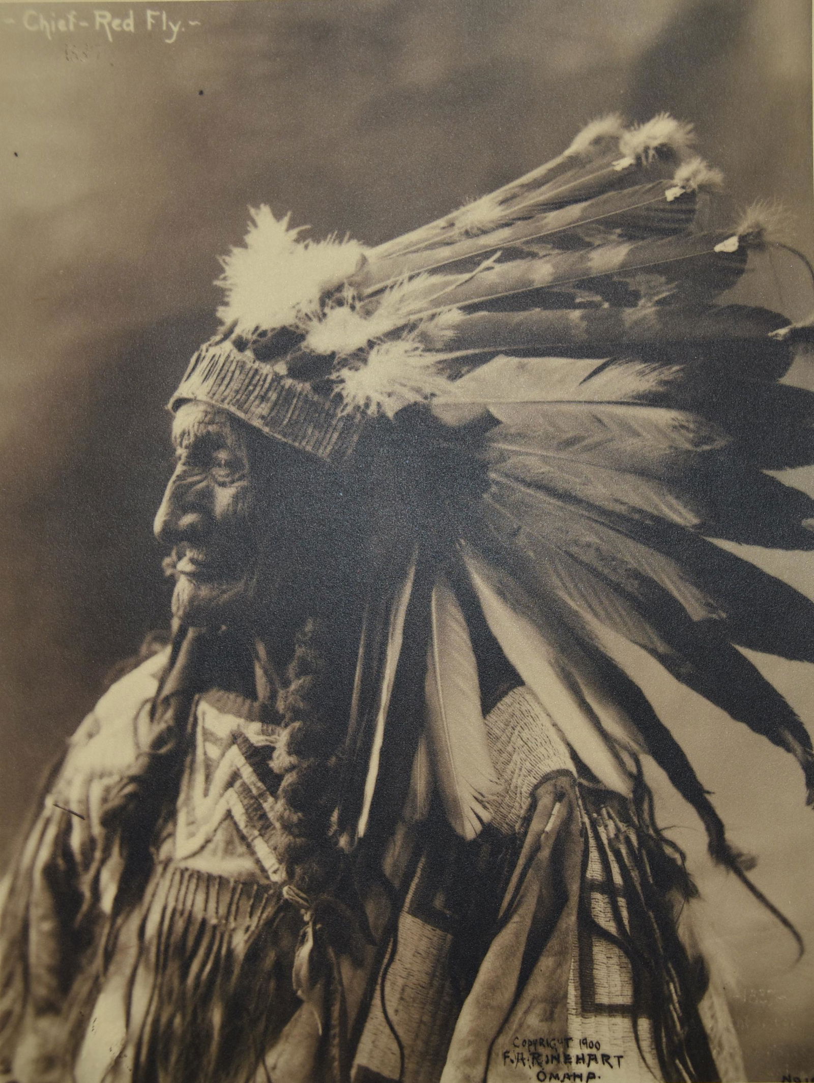 Chief Red Fly, Lower Brule Very Aged Warrior Photo (1 of 2)