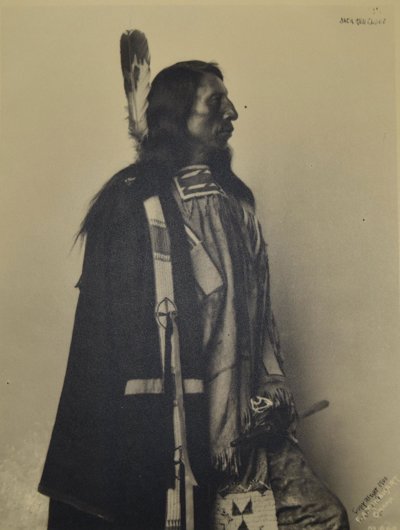 Jack Read Cloud, Ogallala Sioux Photo Print, Late (1 of 2)