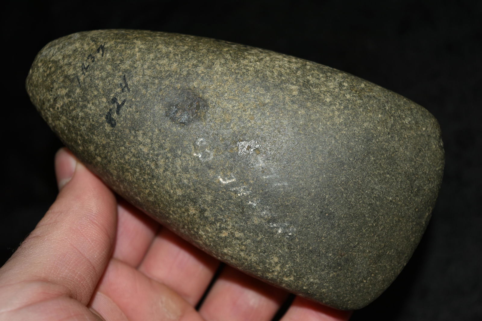 5 3/8" Hopewell Celt, Adams/Pike Co, Illinois,: 5 3/8" Hopewell Celt, Adams/Pike Co, Illinois, Ralls/Pike Co, Missouri, 20 Year Collection of Frank Waelder of Hannibal, Missouri