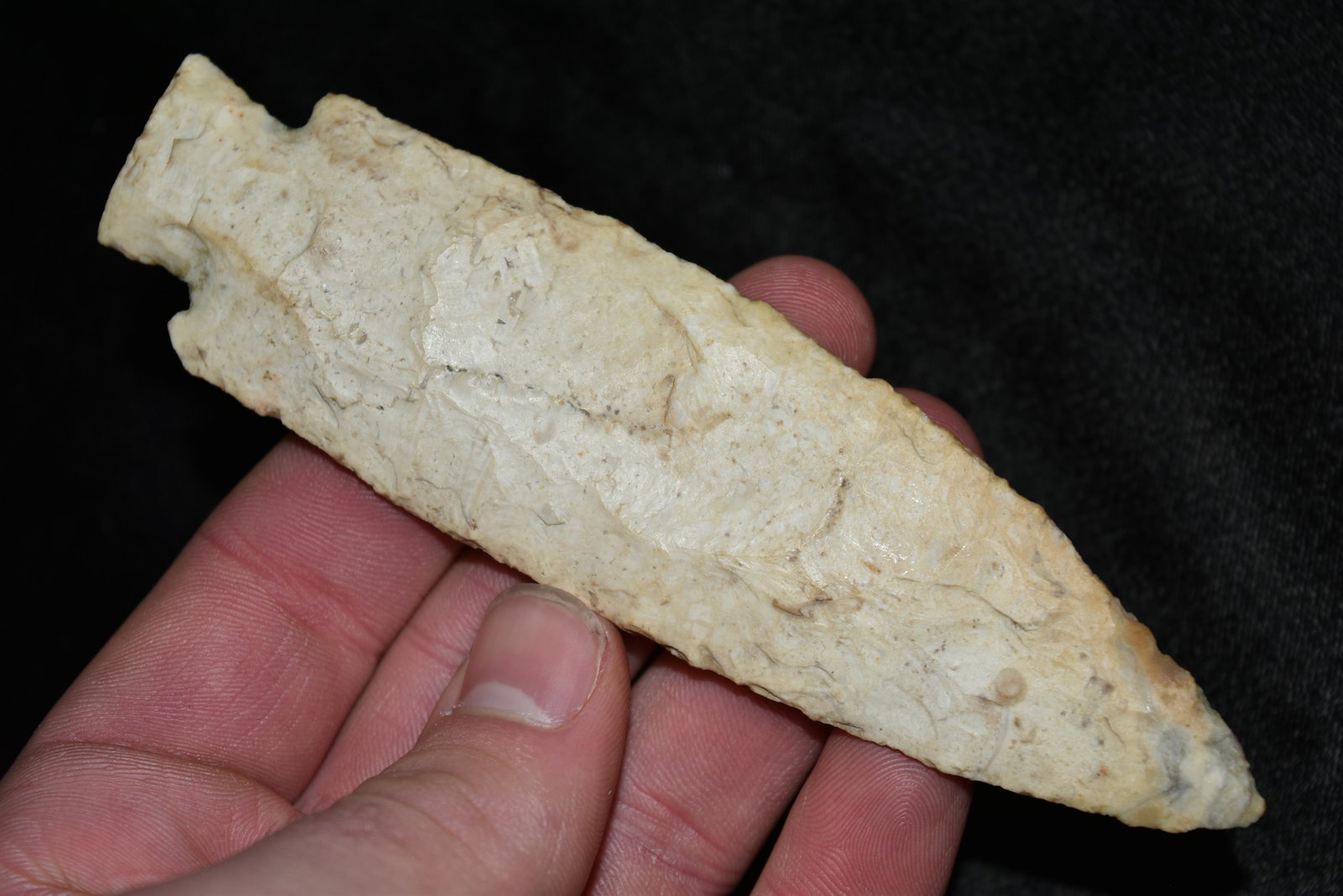 5 1/8" Etley Point, Adams/Pike Co, Illinois, Ralls/Pike: 5 1/8" Etley Point, Adams/Pike Co, Illinois, Ralls/Pike Co, Missouri, 20 Year Collection of Frank Waelder of Hannibal, Missouri