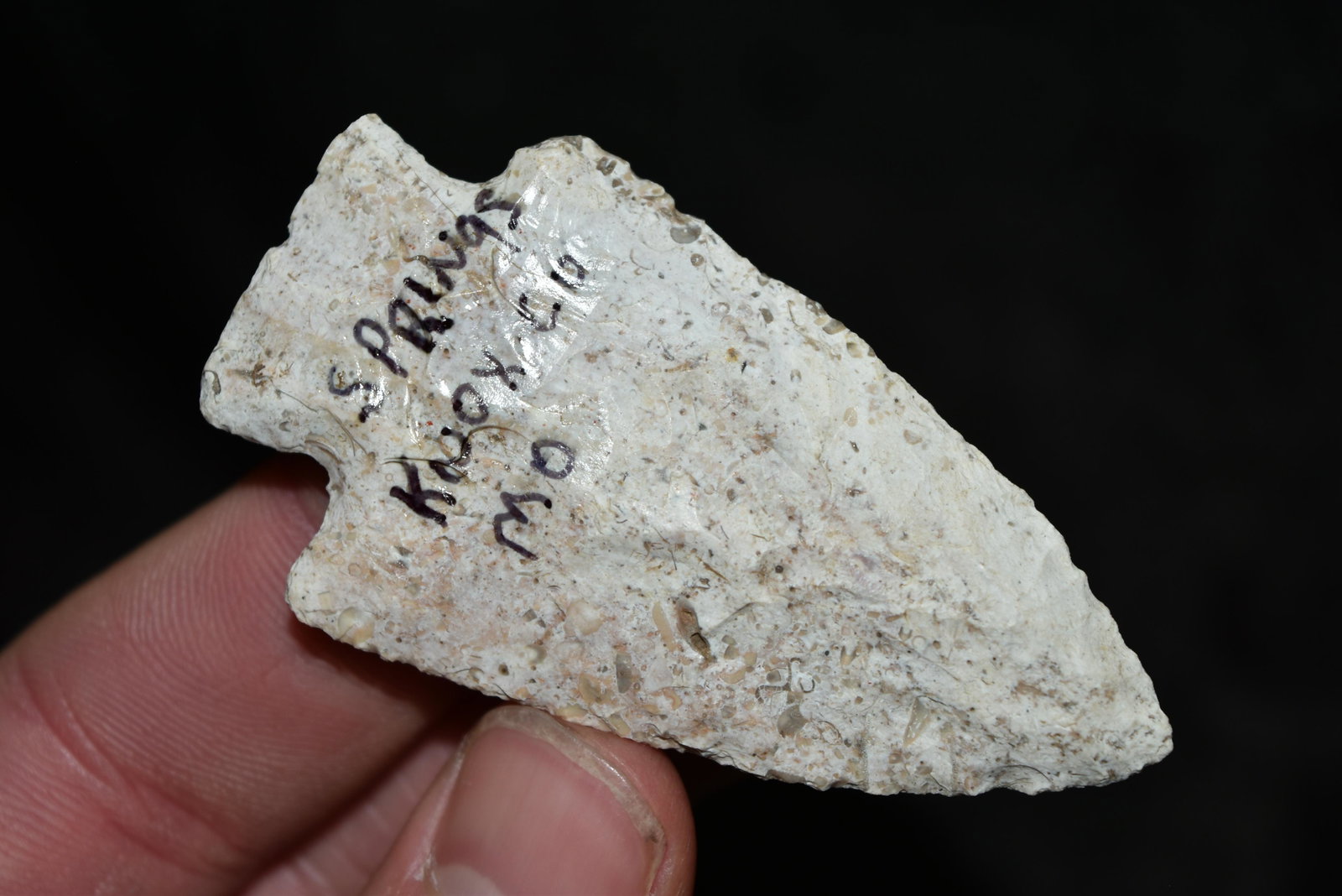2 5/8" Hardin Point, Adams/Pike Co, Illinois,: 2 5/8" Hardin Point, Adams/Pike Co, Illinois, Ralls/Pike Co, Missouri, 20 Year Collection of Frank Waelder of Hannibal, Missouri