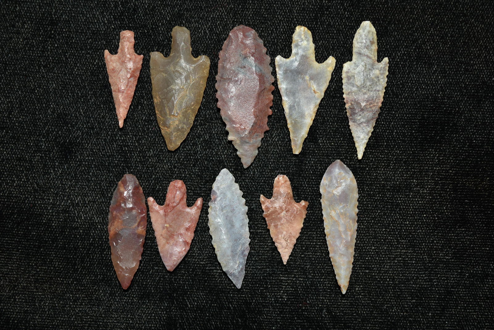 Lot of 10 Neolithic Points, Northern Africa (1 of 4)